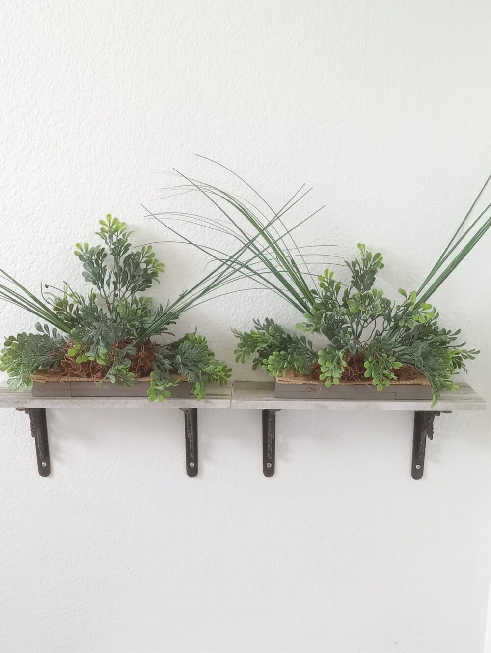 Set of Arrangements For Decorating Bohemian Western Farmhouse Faux Planters
